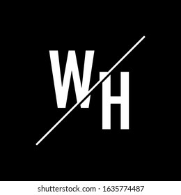 WH Letter Logo Design Template