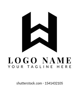 Wh Letter Logo Template All Business Stock Vector (Royalty Free) 1541432105