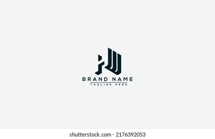 WH Logo Design Template Vector Graphic Branding Element.