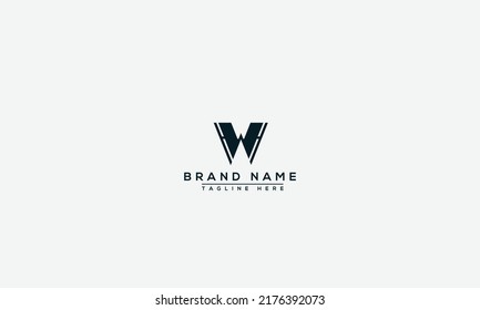 WH Logo Design Template Vector Graphic Branding Element.