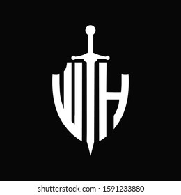 WH logo with shield shape and sword