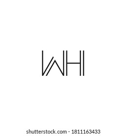 WH monogram logo inline style.