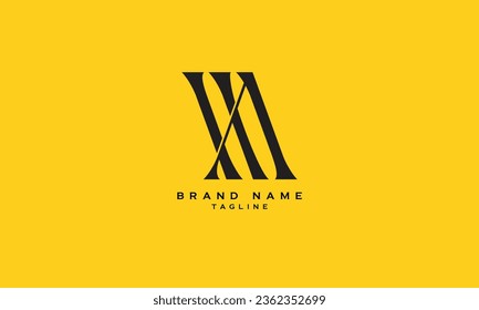 WHA, WAH, HWA, HAW, AHW, AWH, HA, AH,  Abstract initial monogram letter alphabet logo design