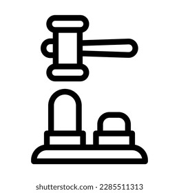 Whack A Mole Vector Line Icon Design