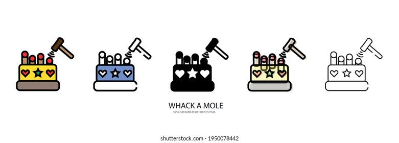 Whack A Mole vector typ icon