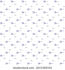 Whale Ahead Seamless Vector Pattern Design