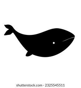 whale animal silhouette. Vector image