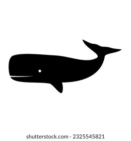 silueta de animales de ballena. Imagen del vector