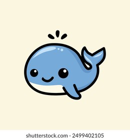 Whale animal vector illustration graphic