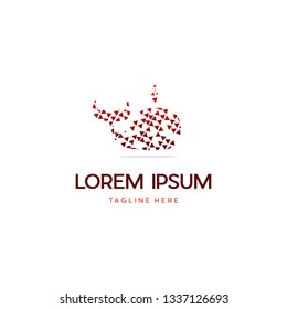 Whale Of Big Data Digital Media Logo Design