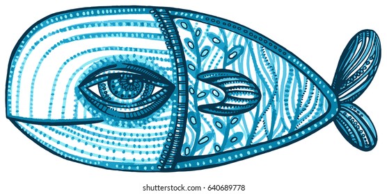 WHALE BLUE vector