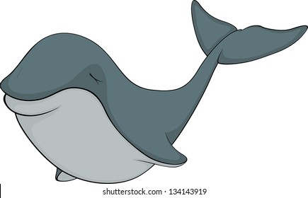 Whale. Cartoon