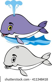 whale  cartoon