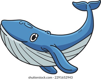 Whale Cartoon Colored Clipart Illustration