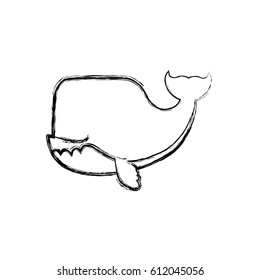 whale cartoon drawing animal faceless