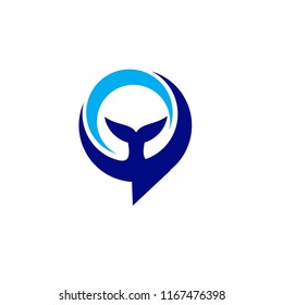 whale chat logo icon designs