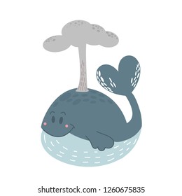 whale children's print