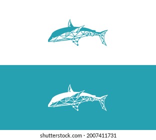 Whale Circuit Technology Logo Design