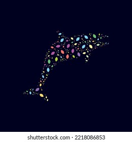 whale colors pattern design art