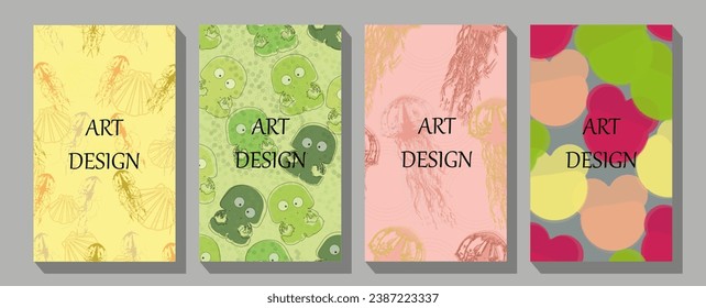 Whale, dolphin, octopus, turtle, fish, starfish, crab, shell, jellyfish, octopus, seahorse, algae. design for cards, print, posters, logo, cover