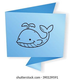 whale doodle