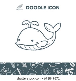 whale doodle