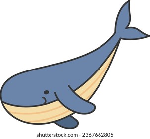 whale doodle icon design, vector illustration eps10 graphic