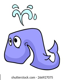 whale drawn