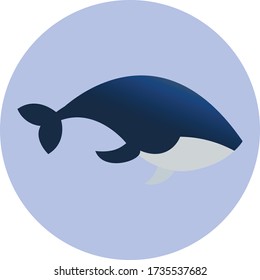 whale fish golden ratio logo