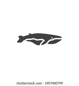 Whale fish line icon. linear style sign for mobile concept and web design. Minke whale outline vector icon. Symbol, logo illustration. Vector graphics