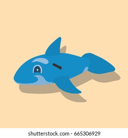 Whale floater icon, vector illustration design. 