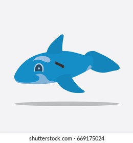 Whale floater icon, vector illustration design. Summer objects collection.