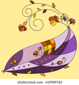 Whale in flower arrangement