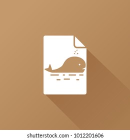 whale icon. animal sign
