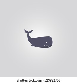 Whale icon animal sign