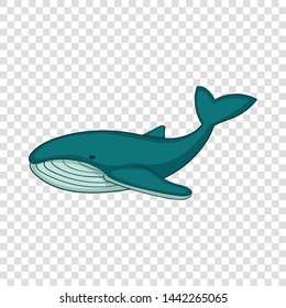 Whale icon. Cartoon illustration of whale vector icon for web