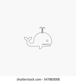 whale icon design