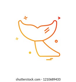 whale icon design vector