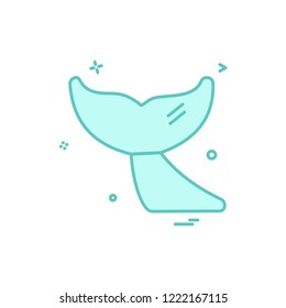 whale icon design vector