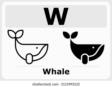 whale icon education image in vector illustration