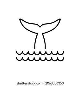 whale icon, fish icon vector illustration
