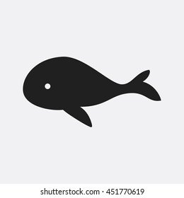Whale icon illustration isolated vector sign symbol