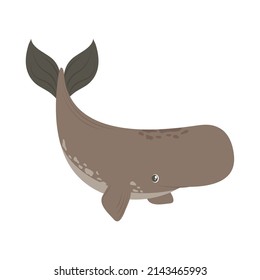 whale icon isolated white background