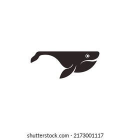 Whale icon logo design illustration template vector