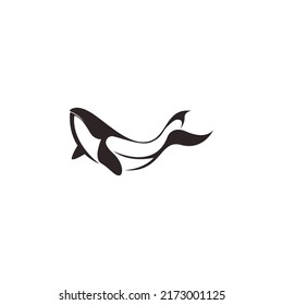 Whale icon logo design illustration template vector