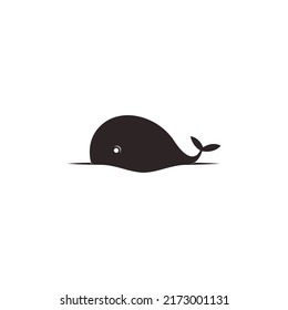 Whale icon logo design illustration template vector