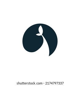 Whale icon logo illustration template