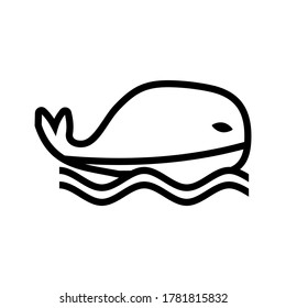 whale icon or logo isolated sign symbol vector illustration - high quality black style vector icons
