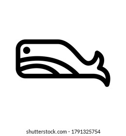 whale icon or logo isolated sign symbol vector illustration - high quality black style vector icons
