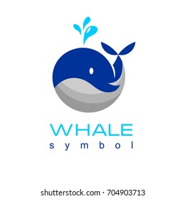 Whale icon or logo symbol
